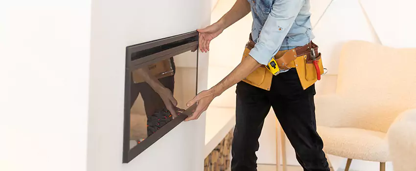 Metal Fireplace Installation in Edinburg, Texas