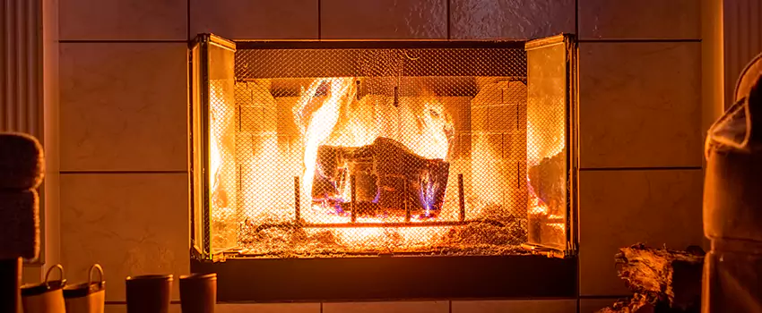 Mendota Hearth Landscape Fireplace Installation in Edinburg, Texas